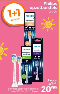 Trekpleister Philips opzetborstels aanbieding