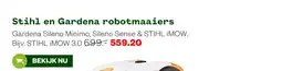 Welkoop Stihl en Gardena robotmaaiers aanbieding