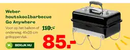 Welkoop Weber houtskoolbarbecue Go Anywhere aanbieding