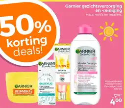 Trekpleister Garnier gezichtsverzorging en -reiniging aanbieding