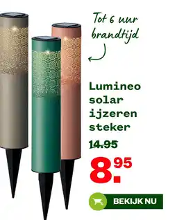 Welkoop Lumineo solar ijzeren steker aanbieding