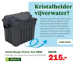 Welkoop Velda Ready Filter Set 9000 aanbieding
