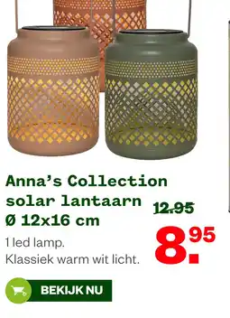 Welkoop Anna's Collection solar lantaarn aanbieding