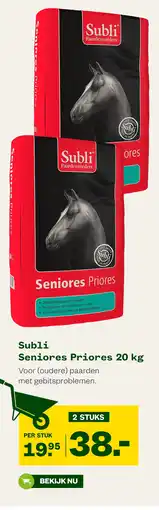 Welkoop Subli Seniores Priores 20 kg aanbieding