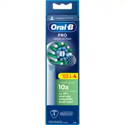 Jumbo Oral-B Pro Cross Action Opzetborstels 4 Stuks aanbieding
