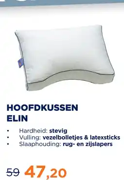 TotaalBED Hoofdkussen Elin | vezelbolletjes aanbieding