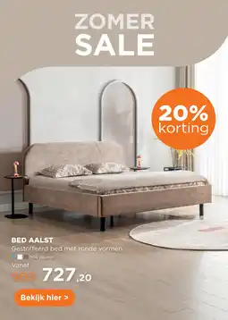 TotaalBED Bed Aalst | 140 x 200 cm | Adore 430, latte aanbieding