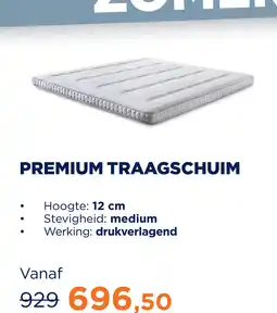 TotaalBED Topmatras Premium | traagschuim aanbieding