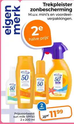 Trekpleister Trekpleister zonbescherming aanbieding