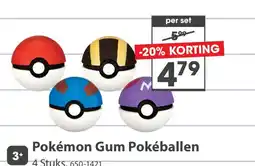 Top1Toys Gum Pokeballen aanbieding