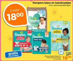 Trekpleister Pampers luiers en luierbroekjes aanbieding