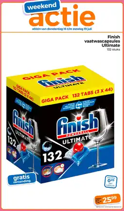 Trekpleister Finishvaatwascapsules Ultimate aanbieding