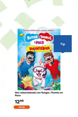 The Read Shop Het vakantieboek van Rutger, Thomas en Paco aanbieding