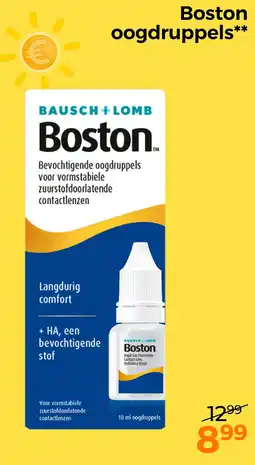 Trekpleister Boston oogdruppels** aanbieding