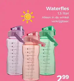 Trekpleister Waterfles aanbieding