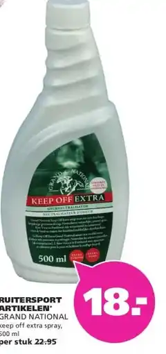 Ranzijn RUITERSPORT ARTIKELEN GRAND NATIONAL keep off extra spray, aanbieding