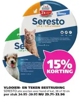 Ranzijn VLOOIEN- EN TEKEN BESTRIJDING SERESTO aanbieding
