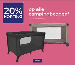 Prenatal op alle campingbedden aanbieding