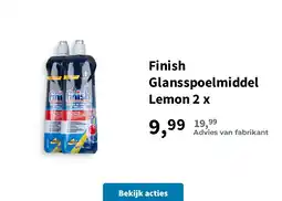 Plein.nl Finish Glansspoelmiddel Lemon 2 x aanbieding