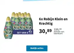 Plein.nl 6x Robijn Klein en Krachtig aanbieding