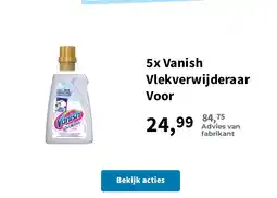 Plein.nl 5x Vanish Vlekverwijderaar Voor aanbieding