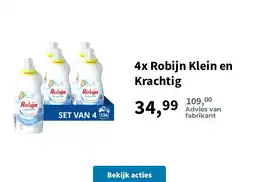 Plein.nl 4x Robijn Klein en Krachtig aanbieding