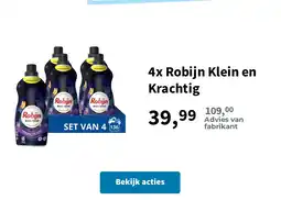 Plein.nl 4x Robijn Klein en Krachtig aanbieding