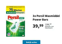 Plein.nl 3x Persil Wasmiddel Power Bars aanbieding