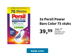 Plein.nl 3x Persil Power Bars Color 75 stuks aanbieding