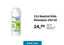 Plein.nl 12x Neutral Kids Shampoo 250 ml aanbieding