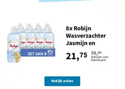 Plein.nl 8x Robijn Wasverzachter Jasmijn en aanbieding