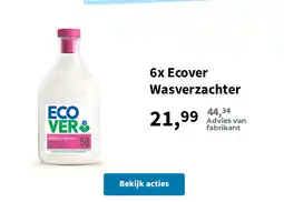 Plein.nl 6x Ecover Wasverzachter aanbieding
