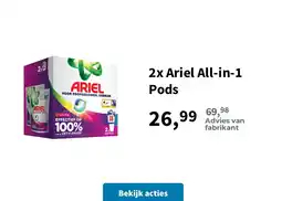 Plein.nl 2x Ariel All-in-1 Pods aanbieding