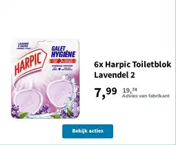 Plein.nl Harpic toiletblok lavendel aanbieding
