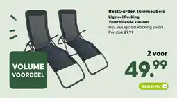 Pets Place BestGarden tuinmeubels Ligstoel Rocking. Verschillende kleuren. aanbieding
