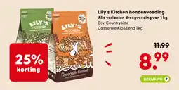 Pets Place Lily's Kitchen hondenvoeding Alle varianten droogvoeding van 1 kg. aanbieding