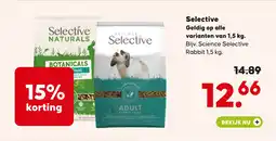 Pets Place Selective Geldig op alle varianten van 1,5 kg. aanbieding