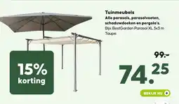 Pets Place Tuinmeubels Alle parasols, parasolvoeten, schaduwdoeken en pergola's. aanbieding