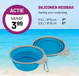 Pets & Co SILICONEN REISBAK aanbieding