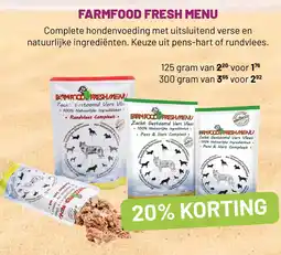 Pets & Co FARMFOOD FRESH MENU aanbieding