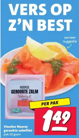 Nettorama Visscher Noorse gerookte zalmfilet aanbieding