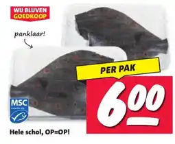 Nettorama Hele schol, OP=OP! aanbieding