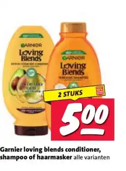 Nettorama Garnier loving blends conditioner, shampoo of haarmasker alle varianten aanbieding