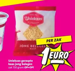 Nettorama Uniekaas geraspte kaas jong belegen aanbieding