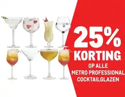 Makro OP ALLE METRO PROFESSIONAL COCKTAILGLAZEN aanbieding