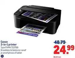 Makro Canon 3-in-1 printer aanbieding