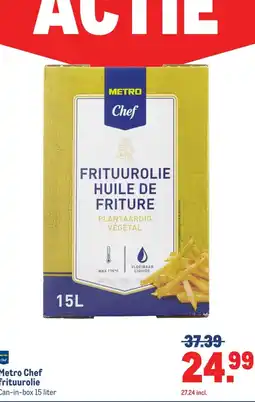 Makro Metro Chef frituurolie aanbieding