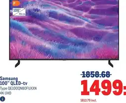 Makro Samsung 100 QLED-tv aanbieding