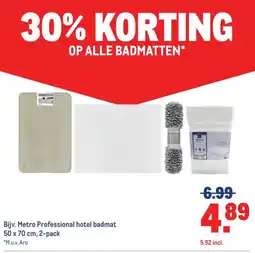 Makro OP ALLE BADMATTEN* aanbieding