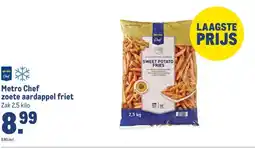 Makro Metro Chef zoete aardappel friet aanbieding